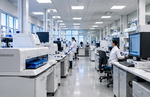 Modern clinical medical laboratory